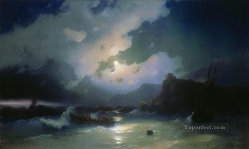 Ivan Aivazovsky isla de patmos Paisaje marino Pinturas al óleo